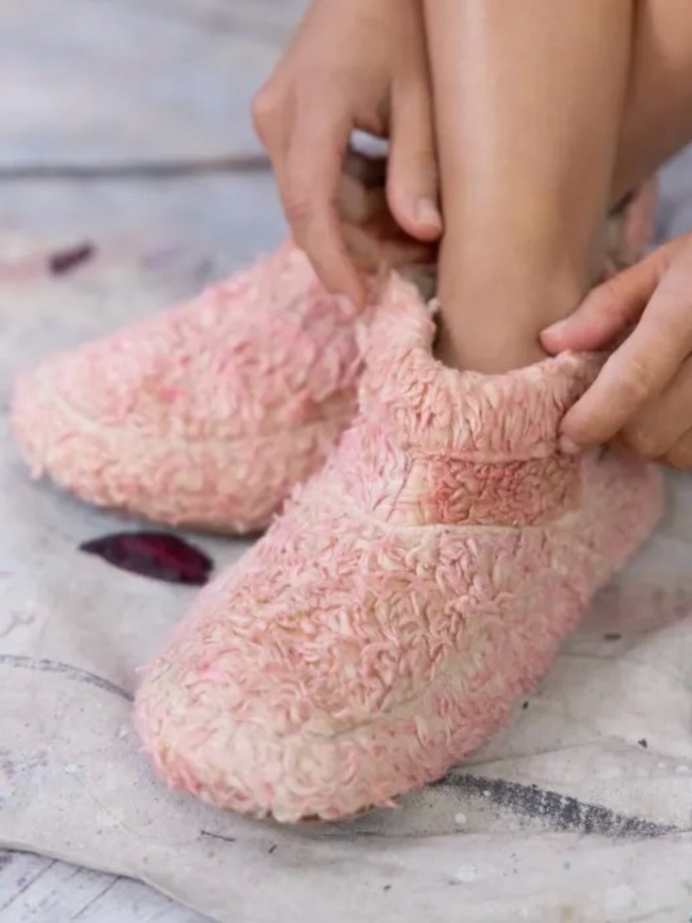 Magnolia Peal Sherpa Beachcomber Moccasins Azalea